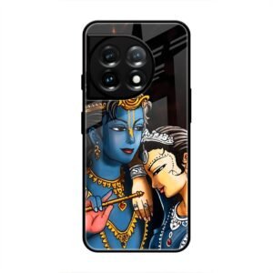 Radhe & Krishna Glass Case for OnePlus 11