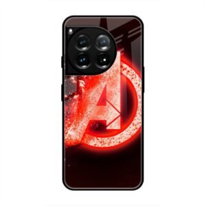 Avengers Logo Glass Case for OnePlus 12