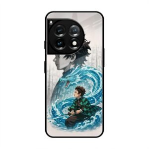 Water Dragon Warrior Glass Case for OnePlus 12R