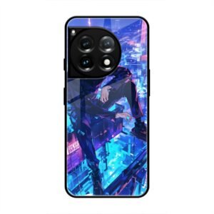Cyberpunk Vigilante Glass Case for OnePlus 12R