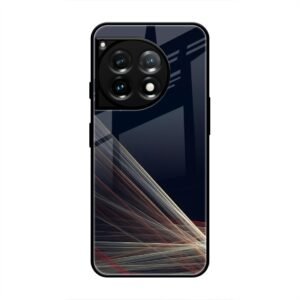 Waves Printed Glass Case for OnePlus 12R