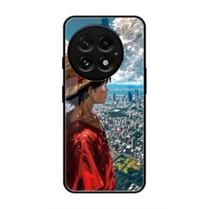 Straw Hat Overlooking the City Glass Case for OnePlus 13
