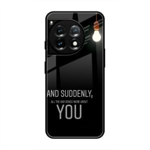 Quotes Glass Case for OnePlus 13R