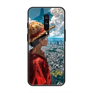 Straw Hat Overlooking the City Glass Case for OnePlus 8