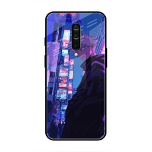 Neon City Streets Glass Case for OnePlus 8