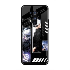 Gojo Satoru Character Montage Glass Case for OnePlus 8 Pro