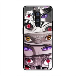 Eyes of the Uchiha Clan Glass Case for OnePlus 8 Pro
