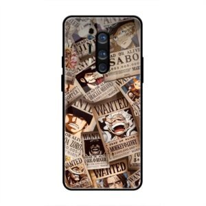 One Piece Wanted Poster Collage Glass Case for OnePlus 8 Pro