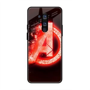 Avengers Logo Glass Case for OnePlus 8 Pro