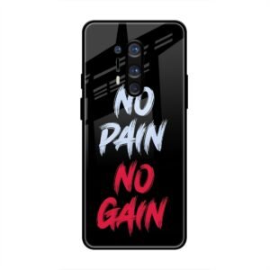 No Pain no Gain Glass Case for OnePlus 8 Pro