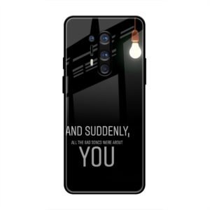 Quotes Glass Case for OnePlus 8 Pro