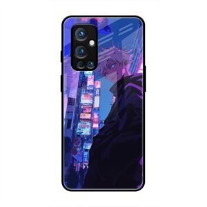 Neon City Streets Glass Case for OnePlus 9 Pro
