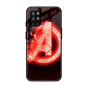 Avengers Logo Glass Case for OnePlus 9r