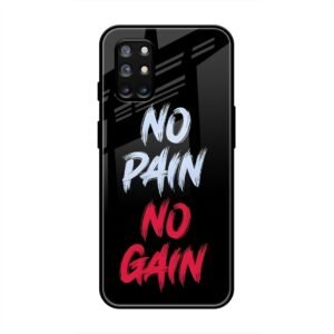 No Pain no Gain Glass Case for OnePlus 9r