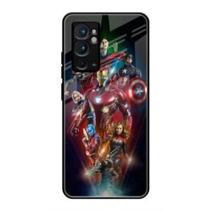 All avengers Glass Case for OnePlus 9RT
