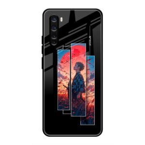 Samurai at Sunset Glass Case for OnePlus Nord