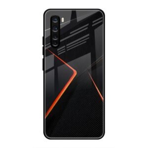 Abstract Line Glass Case for OnePlus Nord