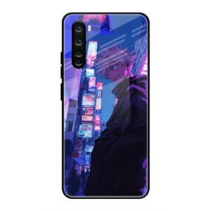 Neon City Streets Glass Case for OnePlus Nord