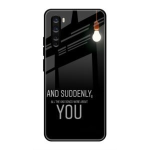 Quotes Glass Case for OnePlus Nord
