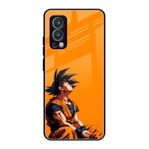 Contemplative Goku in Orange Glass Case for OnePlus Nord 2