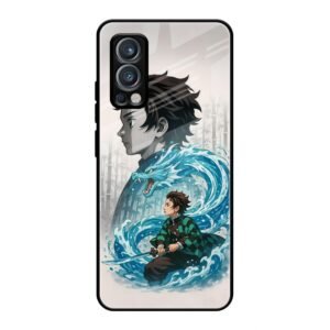 Water Dragon Warrior Glass Case for OnePlus Nord 2