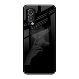 A boy Thinking Glass Case for OnePlus Nord 2