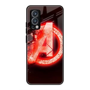 Avengers Logo Glass Case for OnePlus Nord 2
