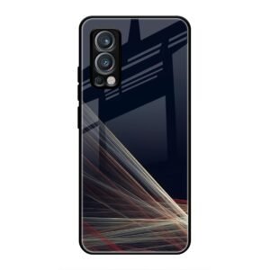 Waves Printed Glass Case for OnePlus Nord 2