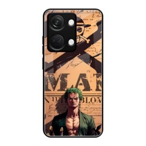 Pirate Hunter Zoro Wanted Poster Glass Case for OnePlus Nord 3