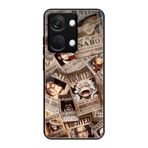 One Piece Wanted Poster Collage Glass Case for OnePlus Nord 3