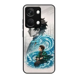 Water Dragon Warrior Glass Case for OnePlus Nord 3