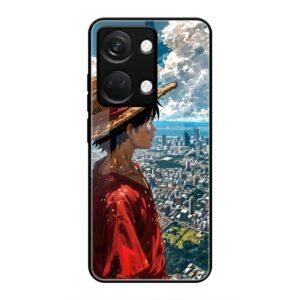 Straw Hat Overlooking the City Glass Case for OnePlus Nord 3