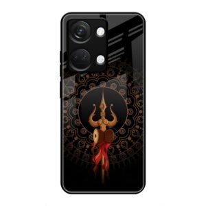 Beautiful art With Trishool Glass Case for OnePlus Nord 3