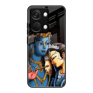 Radhe & Krishna Glass Case for OnePlus Nord 3