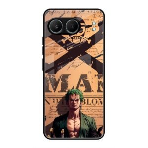 Pirate Hunter Zoro Wanted Poster Glass Case for OnePlus Nord 4