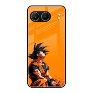 Contemplative Goku in Orange Glass Case for OnePlus Nord 4
