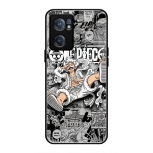 One Piece Manga Collage Glass Case for OnePlus Nord CE 2