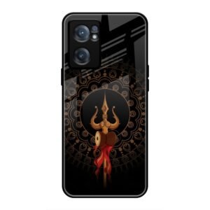 Beautiful art With Trishool Glass Case for OnePlus Nord CE 2