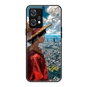 Straw Hat Overlooking the City Glass Case for OnePlus Nord CE 2 Lite