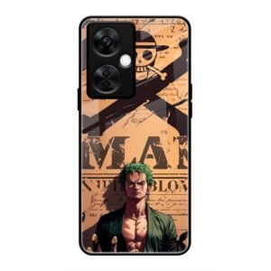 Pirate Hunter Zoro Wanted Poster Glass Case for OnePlus Nord CE 3