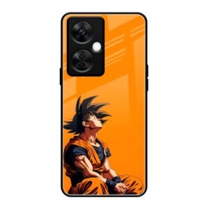 Contemplative Goku in Orange Glass Case for OnePlus Nord CE 3