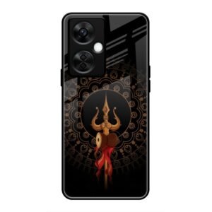 Beautiful art With Trishool Glass Case for OnePlus Nord CE 3