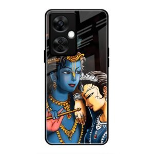 Radhe & Krishna Glass Case for OnePlus Nord CE 3