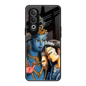 Radhe & Krishna Glass Case for OnePlus Nord CE 4