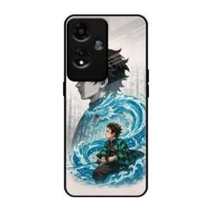 Water Dragon Warrior Glass Case for Oppo A59