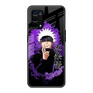Gojo Satoru - The Honored One Glass Case for Oppo A74 5G