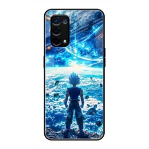 Cosmic Warrior's Resolve Glass Case for Oppo A74 5G