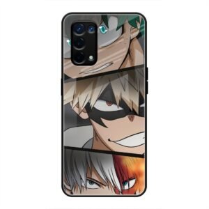Determined Heroes Glass Case for Oppo A74 5G