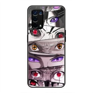 Eyes of the Uchiha Clan Glass Case for Oppo A74 5G