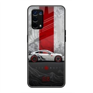 GT3 RS Heo Wave Glass Case for Oppo A74 5G